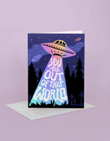 Spaceship Greeting Card