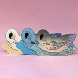 Leather Giant Swan Magnet