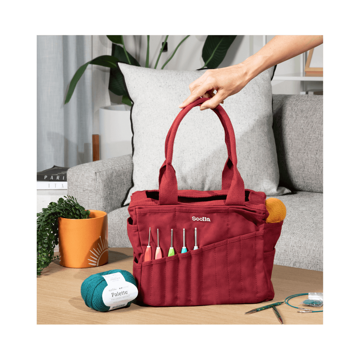 Soolla Studio Artist Bag, Becca Sands, Crochet Project Bag