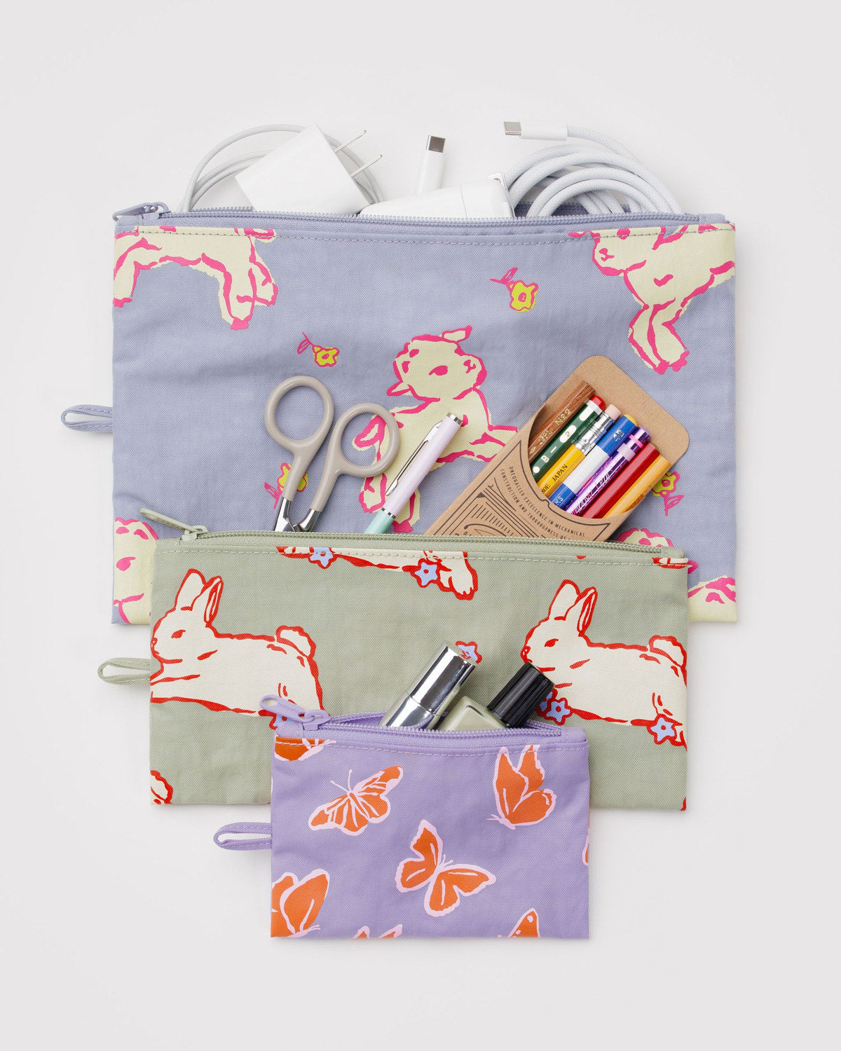 Flat Pouch Set by Baggu