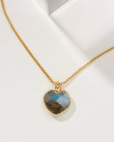 Conversation Heart Necklace - Labradorite