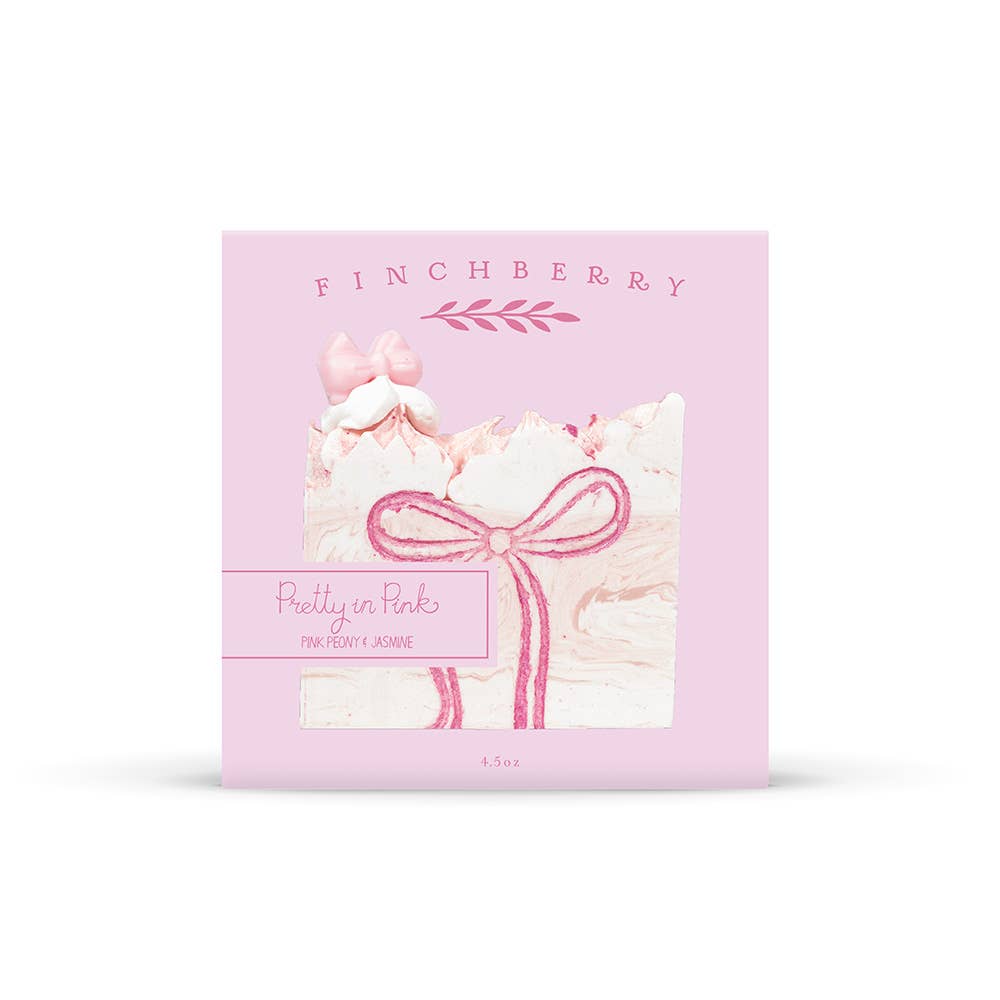 Pretty in Pink Vegan Boxed Soap with Pink Coquette Bow