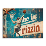 He Is Rizzin Funny Easter Jesus Greeting Card