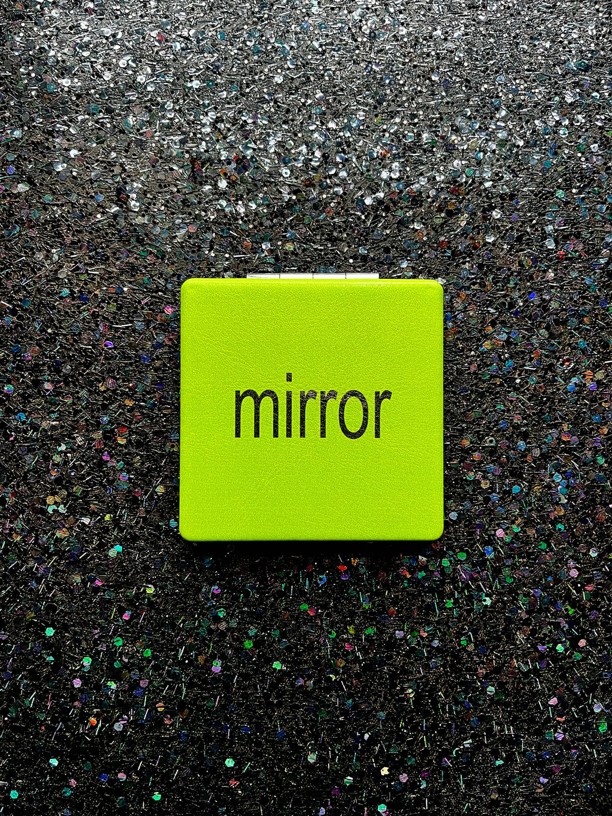Bratty Green Compact Mirror