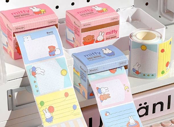 Miffy Pull-Out Sticky Memo Notes – 120 Sheets