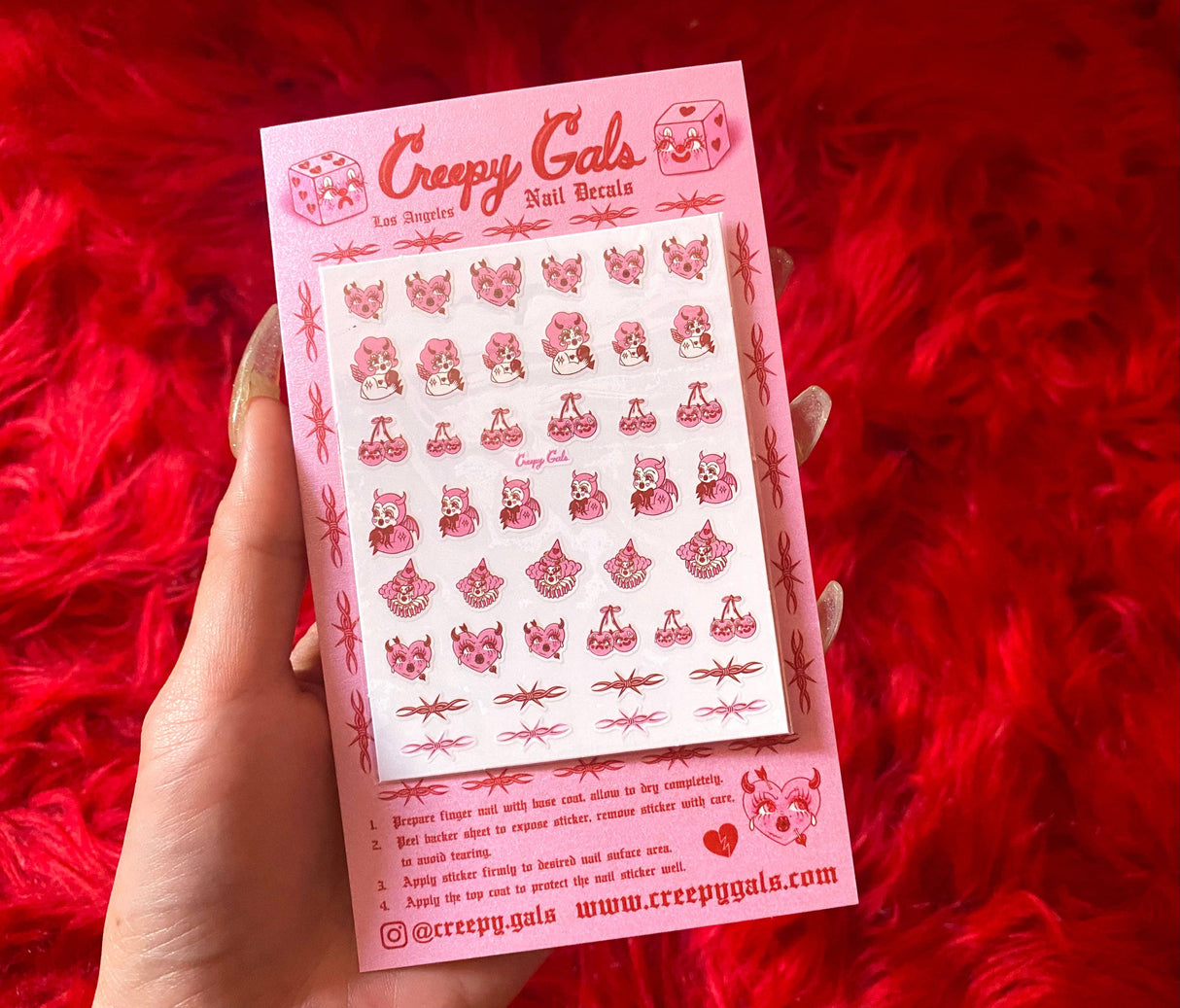 Lovecore Nail Decal Stickers