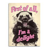 First of All, I’m a Delight Greeting Card