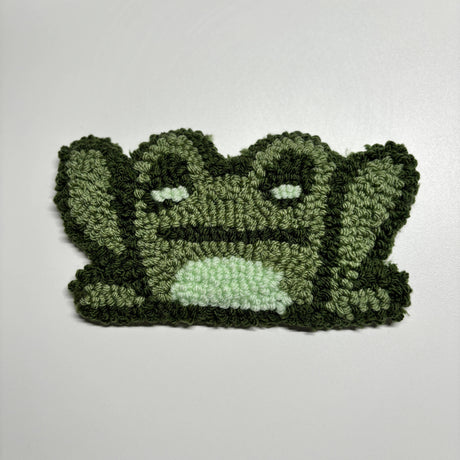 Handmade Frog Mug Rug Coaster