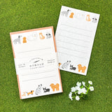 Letter Walk Puppy Mini Mino Washi Letter Writing Set by Furukawa Paper