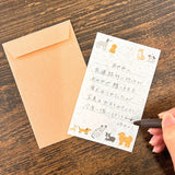 Letter Walk Puppy Mini Mino Washi Letter Writing Set by Furukawa Paper