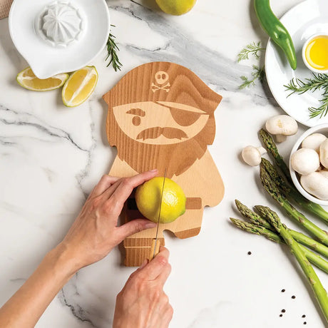 Pirate Cutting Board & Knife