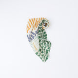 Soft Block Printed Cotton/Silk Blend Scarf