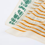 Soft Block Printed Cotton/Silk Blend Scarf