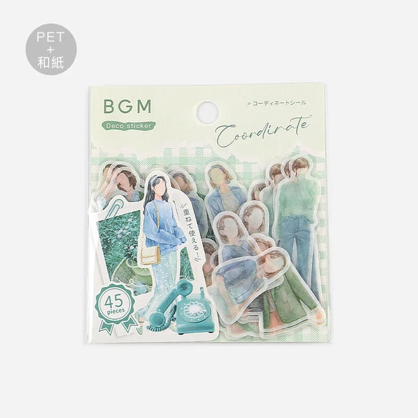 Coordinate Seal Fashion Sticker Set by BGM Japan