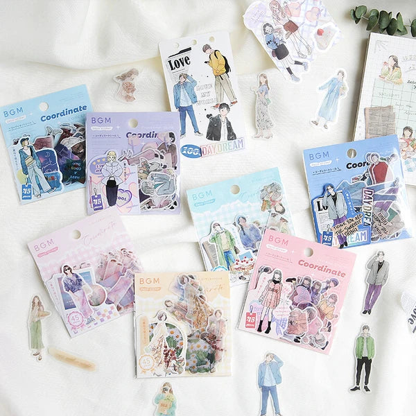 Coordinate Seal Fashion Sticker Set by BGM Japan