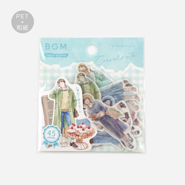 Coordinate Seal Fashion Sticker Set by BGM Japan