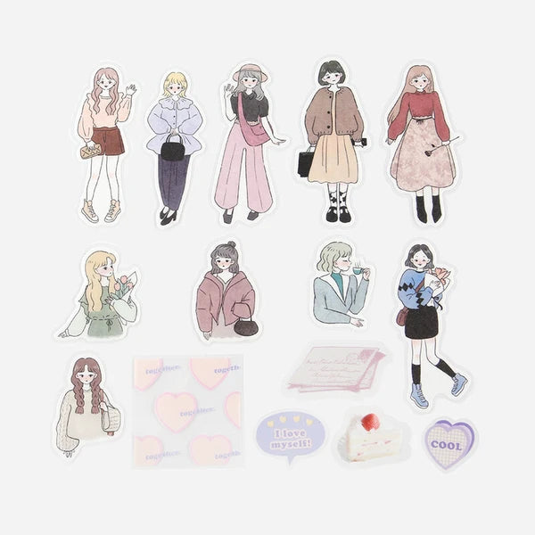 Coordinate Seal Fashion Sticker Set by BGM Japan