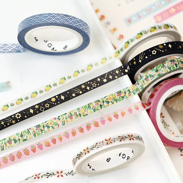 Slim Foil Washi Tape by BGM Japan