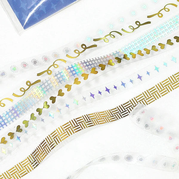 Clear Foil Slim Washi Tape by BGM Japan