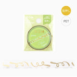 Clear Foil Slim Washi Tape by BGM Japan