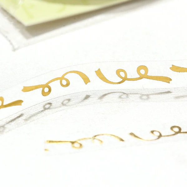 Clear Foil Slim Washi Tape by BGM Japan