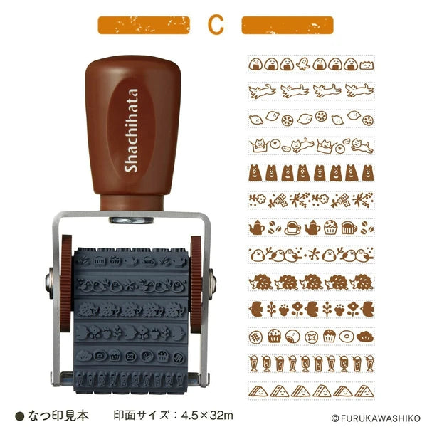 Shachihata Watashi-biyori Rotating Stamp