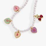 Sweethearts® ‘XOXO’ Heart Charm Beaded Pearl Bracelet