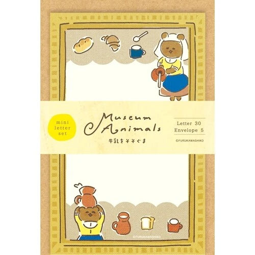 Mini Letter Writing Set Museum Animals by Furukawa Shiko