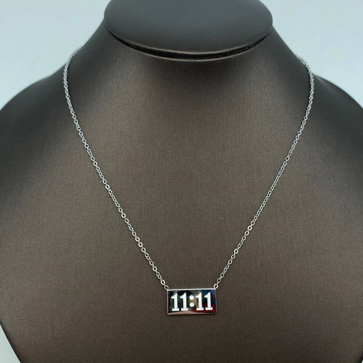 11:11 Charm Pendant Stainless Steel Necklace