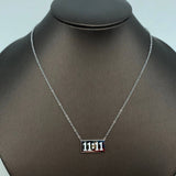 11:11 Charm Pendant Stainless Steel Necklace