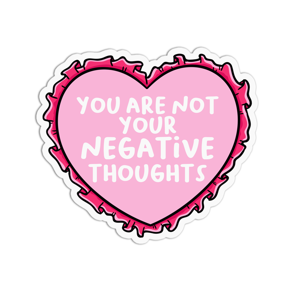 Mental Health You Are Not Textured Sticker
