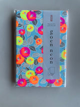 Washi Paper Neon Red Seal Stamp Notebook by Shogado