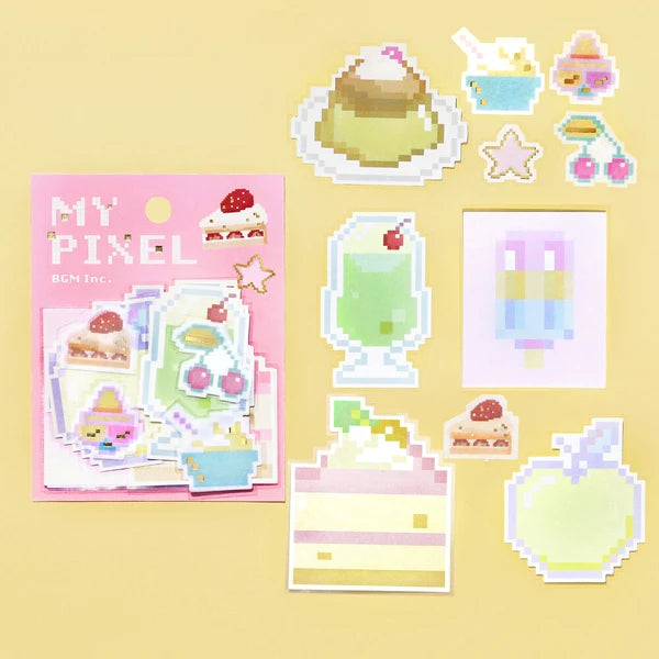 Pixel Memo Sticker Pack by BGM Japan