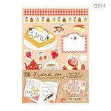 Red Set Decorative Paper for Journaling