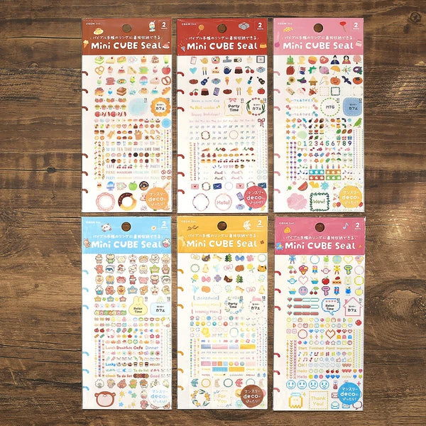 Mini Cube Sticker Sheet by BGM Japan