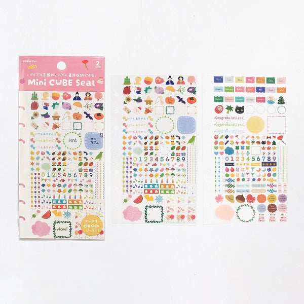 Mini Cube Sticker Sheet by BGM Japan