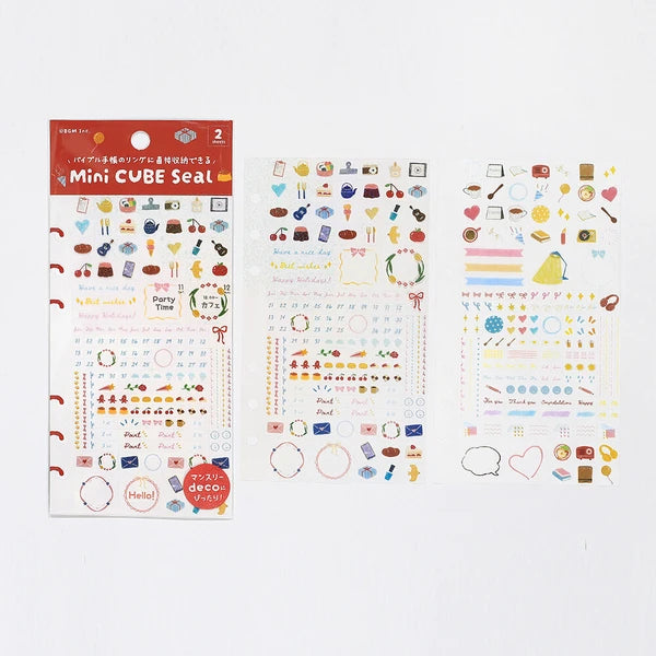 Mini Cube Sticker Sheet by BGM Japan