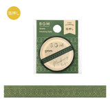 Ultra Slim Pattern Washi Tape by BGM Japan