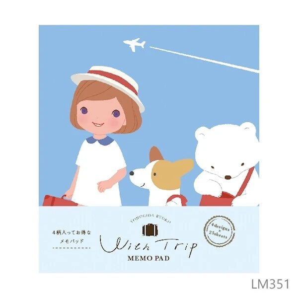 Wish Trip Memo Pad by Ryoko Yomogida x Furukawa Shiko