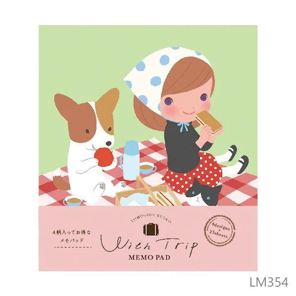 Wish Trip Memo Pad by Ryoko Yomogida x Furukawa Shiko