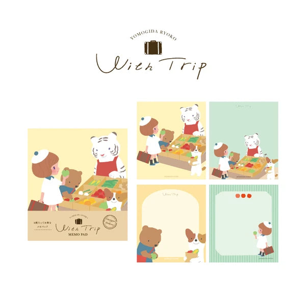 Wish Trip Memo Pad by Ryoko Yomogida x Furukawa Shiko