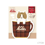 Coffee Cat Mini Letter Writing Set by Kalita x Furukawa Shiko
