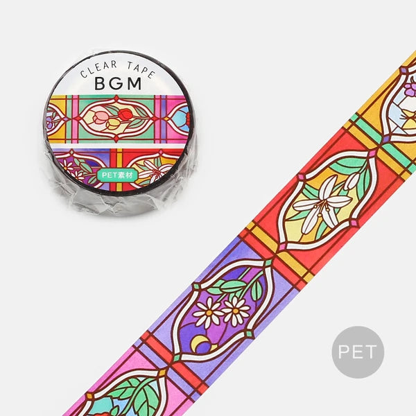 Stained Glass Clear Washi Tape by BGM Japan