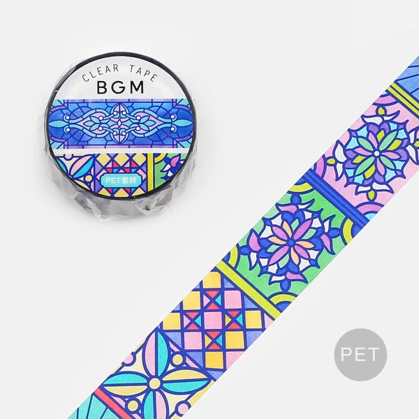 Stained Glass Clear Washi Tape by BGM Japan