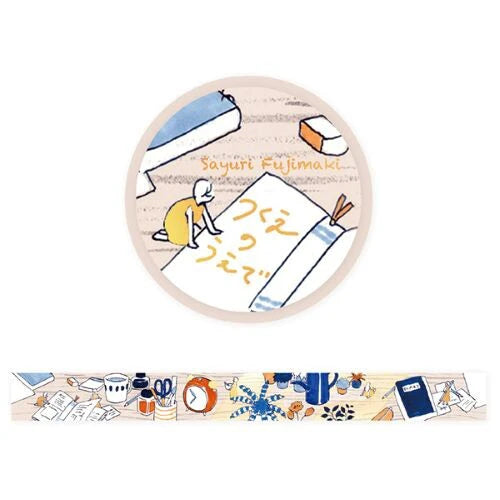 Tsukue no Ue Foil Masking Tape Illustrated by Midori Asano