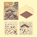 Diorama Room Sticker Sets by BGM