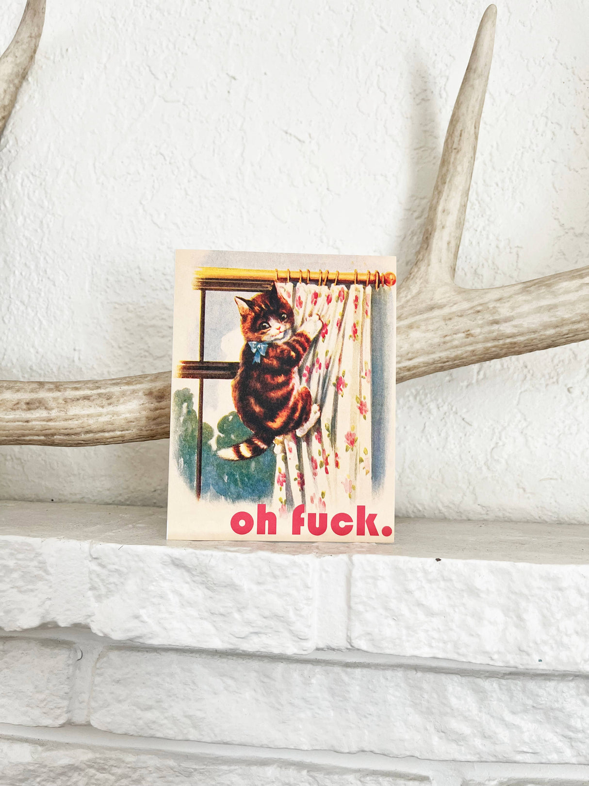 Oh Fuck Kitty Greeting Card