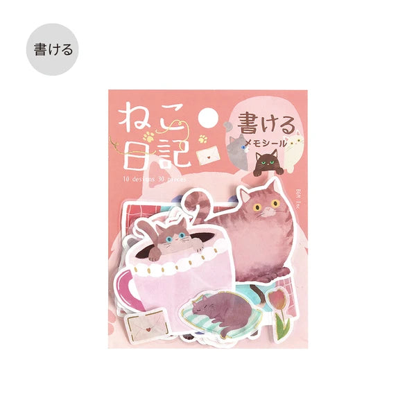 Cat Diary Flake Stickers