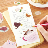 Cat Diary Flake Stickers