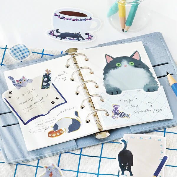 Cat Diary Flake Stickers